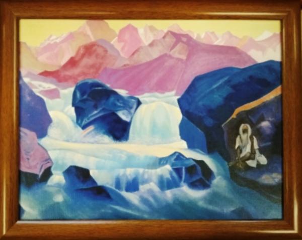 Сантана. Река в Гималаях. 1935-1936. Репродукция в раме